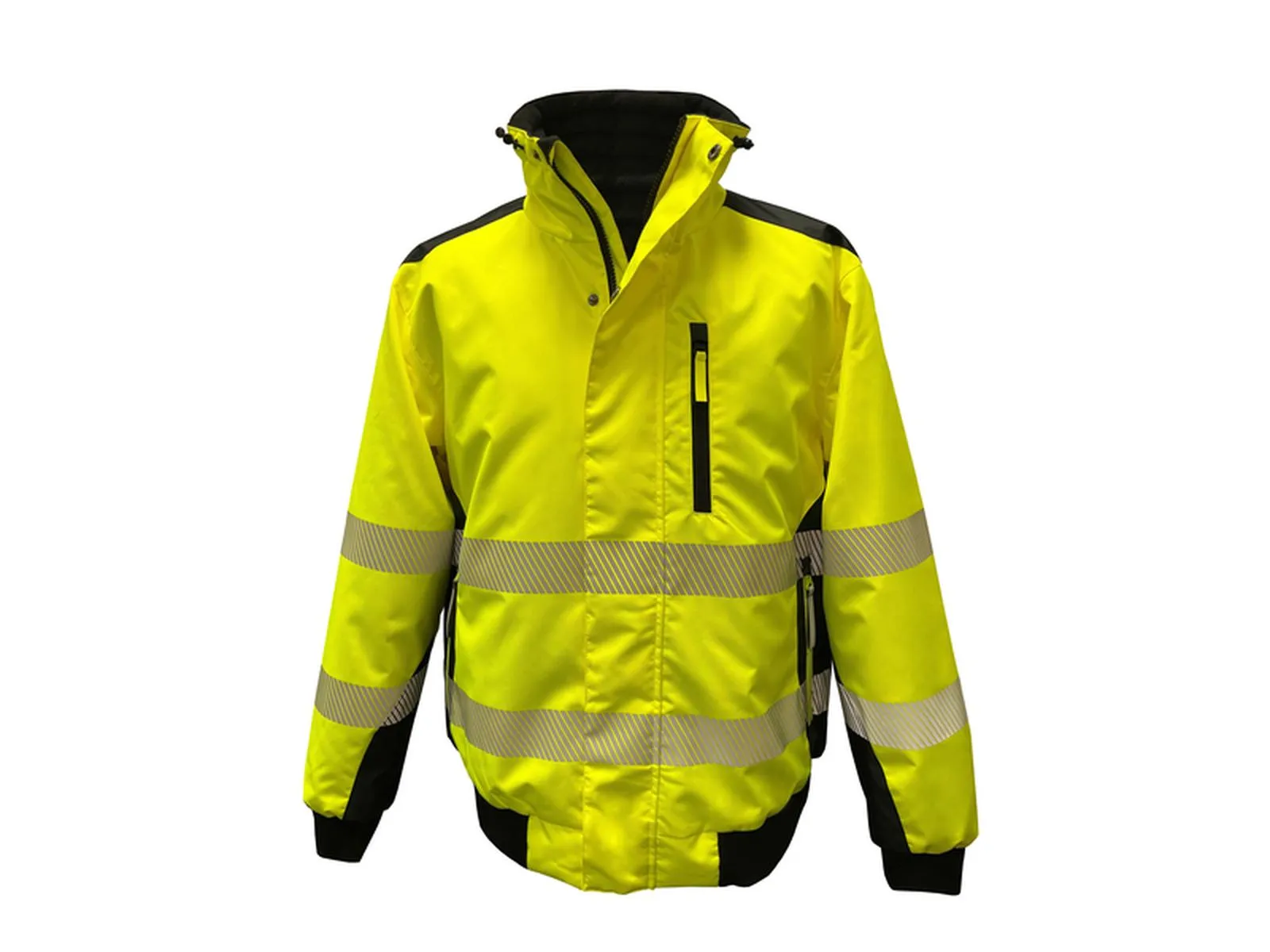 H. Warnschutz Pilotenjacke-gelb/schwarz-L