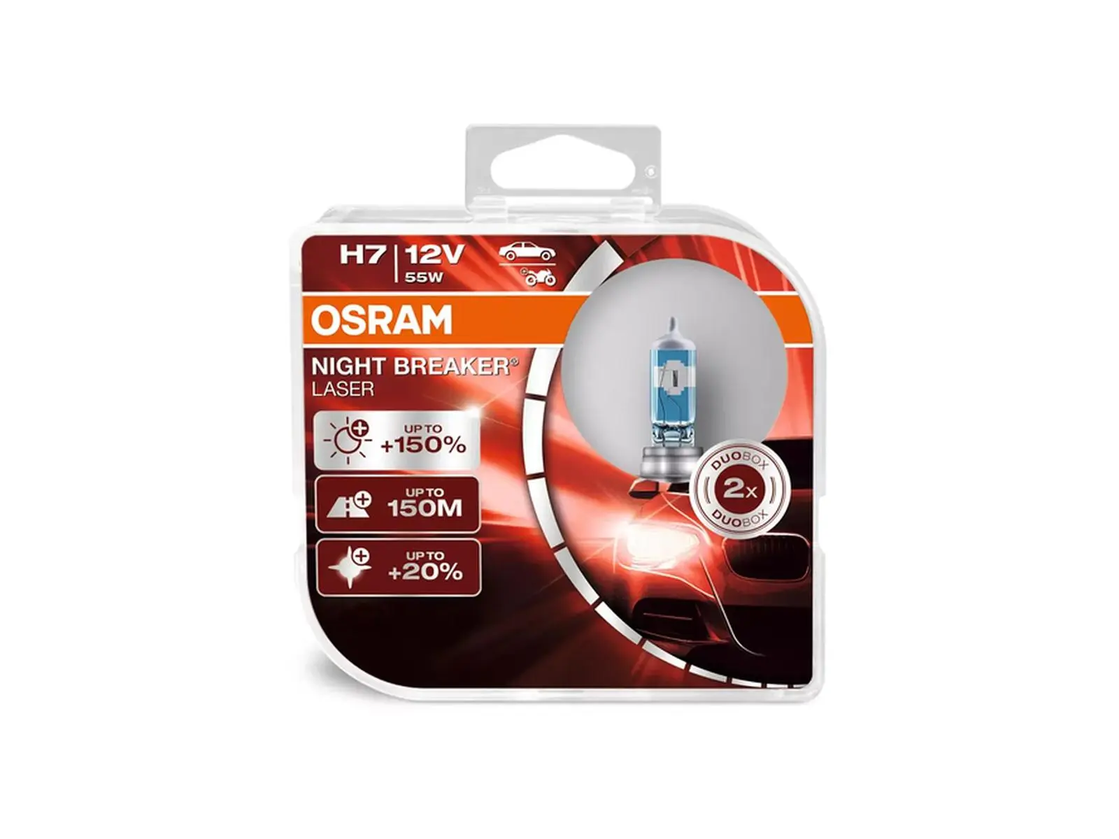 OSRAM Birne H7 Night Breaker LASER 55W PX26D 12V