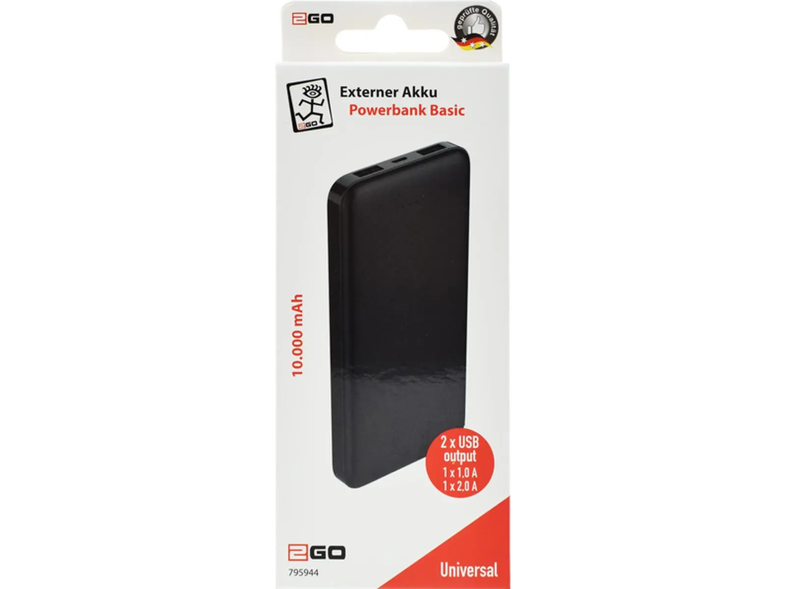Powerbank Basic 10000mAh 2x USB