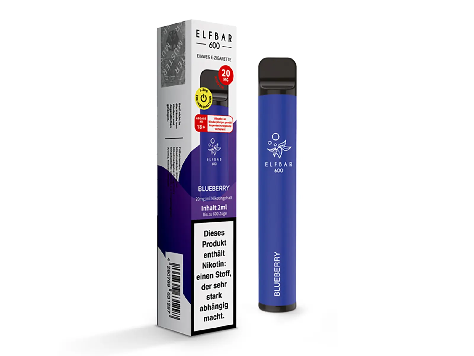ELFBAR E-Shisha CP 20mg Nikotin Blueberry, VE10